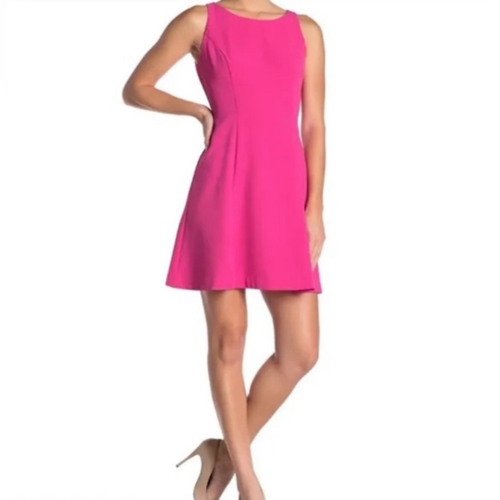 Eliza J Sleeveless Hot Pink Mini Dress, Size 10
